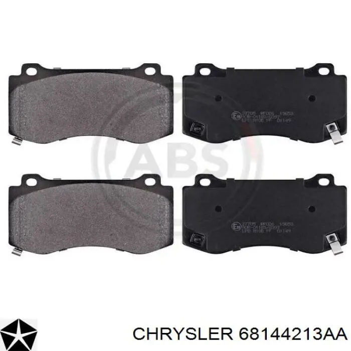 Купити 68144213AA Chrysler Колодки гальмівні передні, дискові