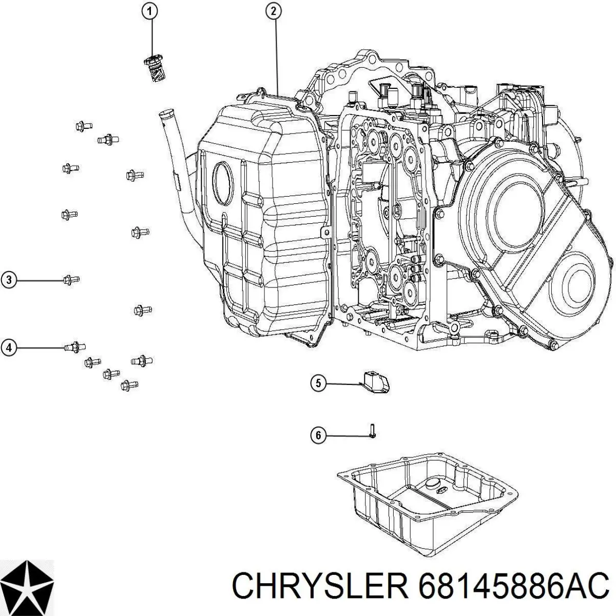 Піддон АКПП Chrysler 68145886AC ціна, від 134.64 USD