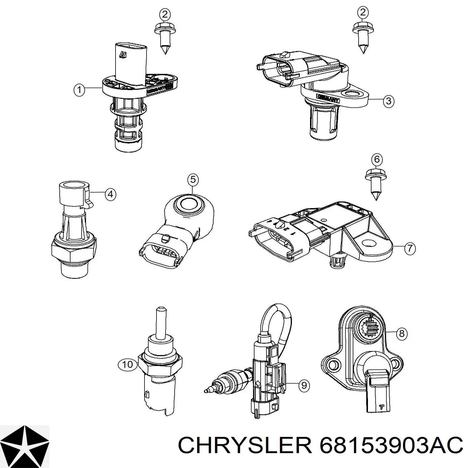  K68153903AC Fiat/Alfa/Lancia