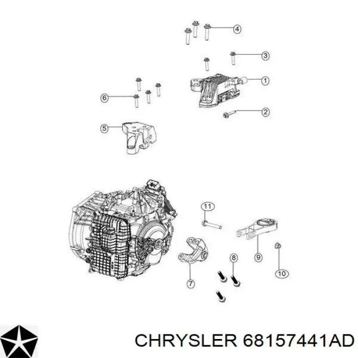 Купити EBY420903S3 Glossyautoparts Задня опора двигуна