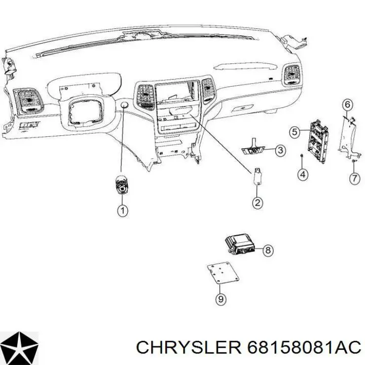 Купити 68158081AC Chrysler 