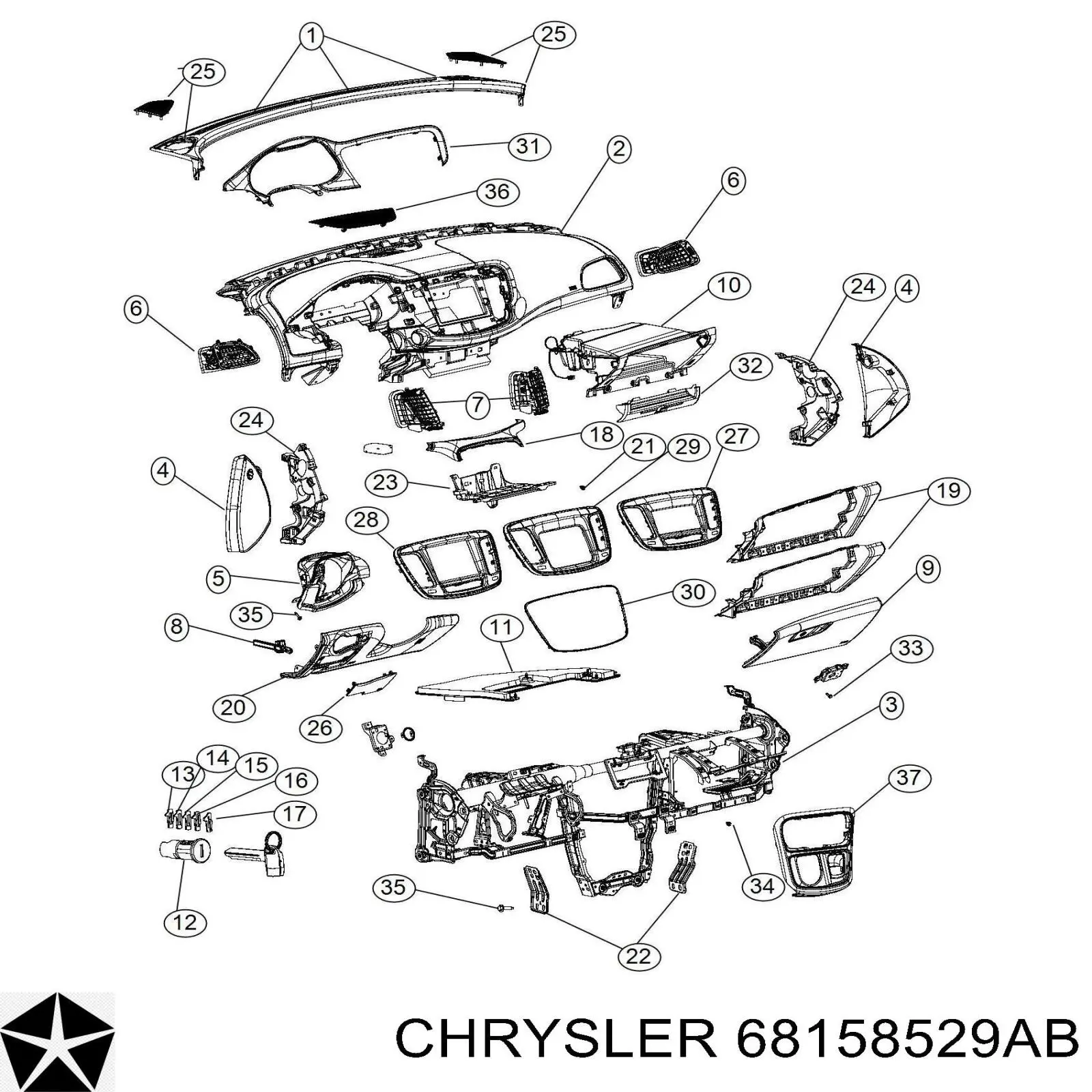 Купити 68158529AB Chrysler 