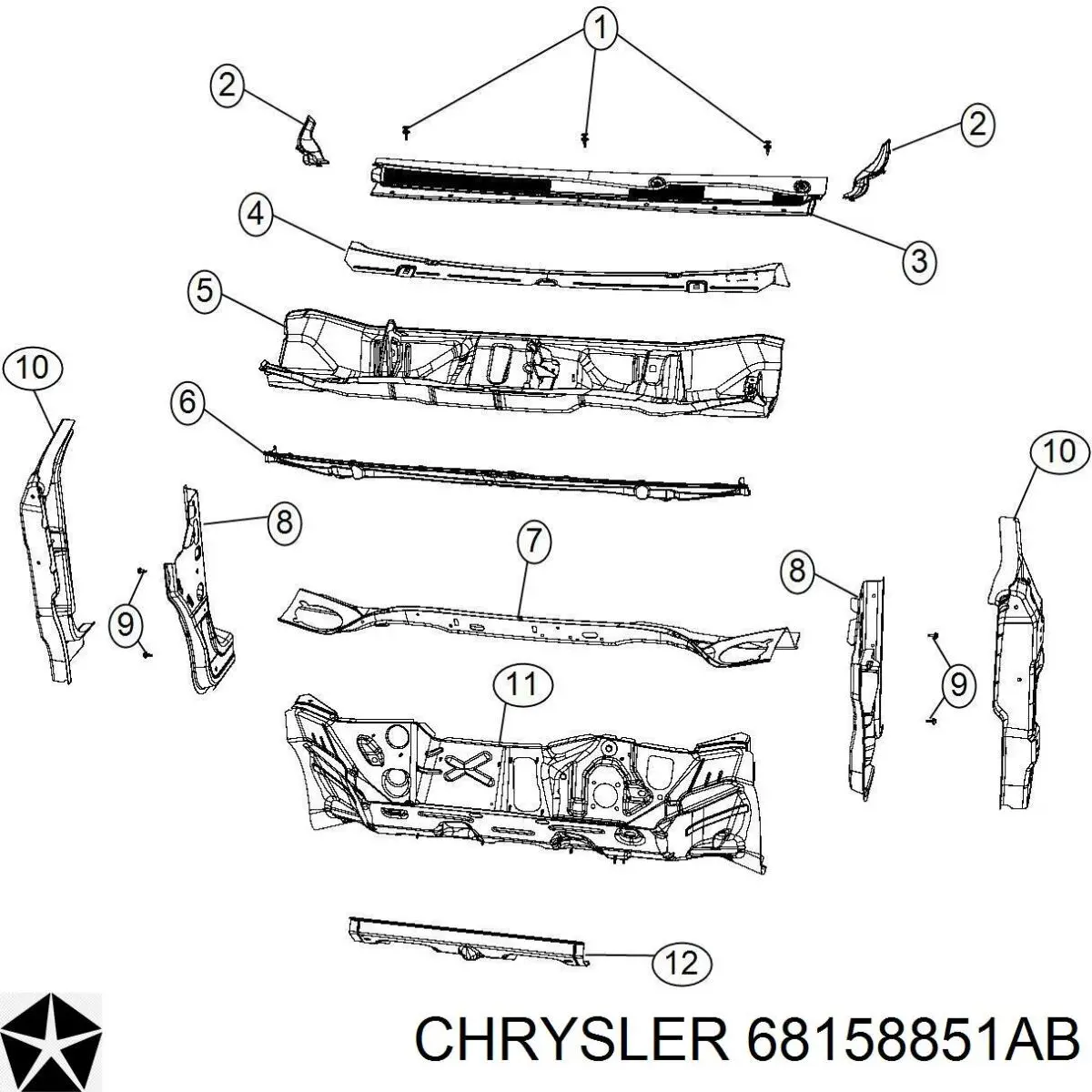 68158851AB Chrysler 