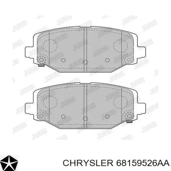 Задні гальмівні колодки Chrysler 68159526AA ціна, від 39.15 USD