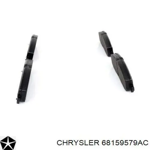 Купити 68159579AC Chrysler Колодки гальмівні передні, дискові