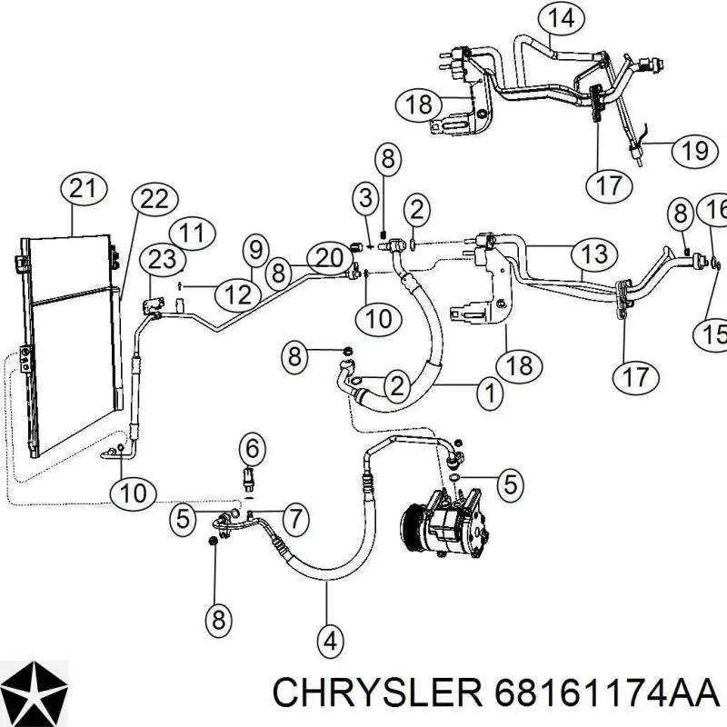  68161174AA Chrysler