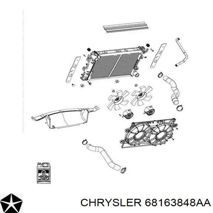 Охолоджуюча рідина (ОР) 68163848AA Chrysler