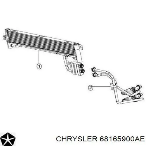 Купити 68165900AE Chrysler Радіатор охолодження, АКПП