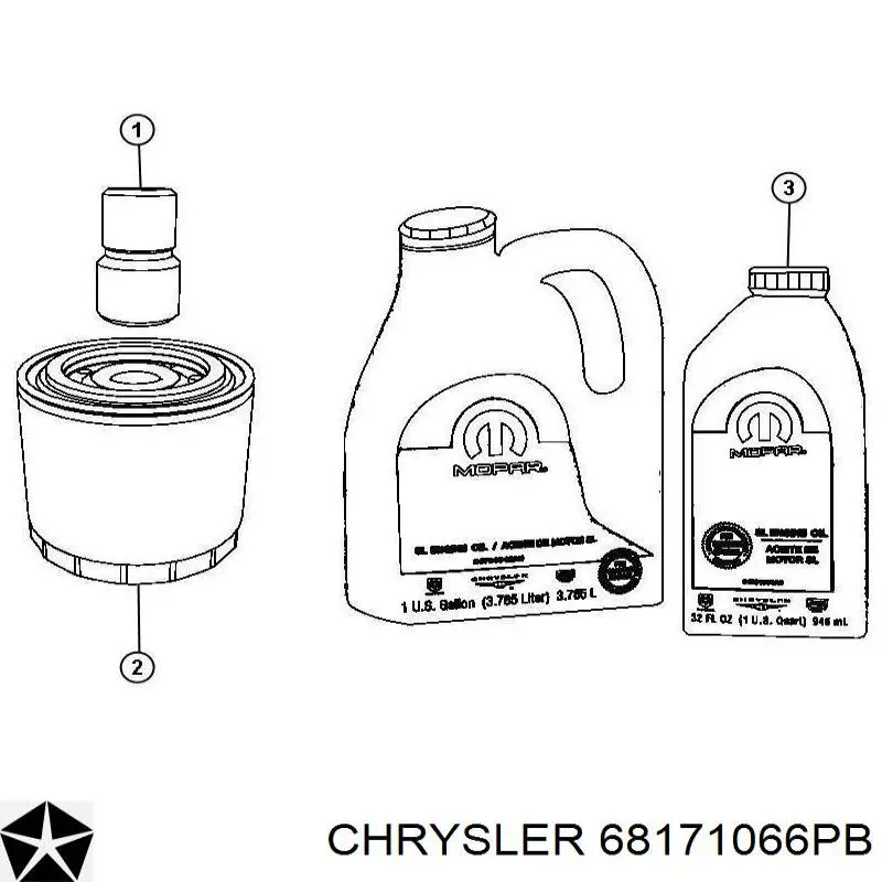  Chrysler 68171066PB ціна, від 47.41 USD