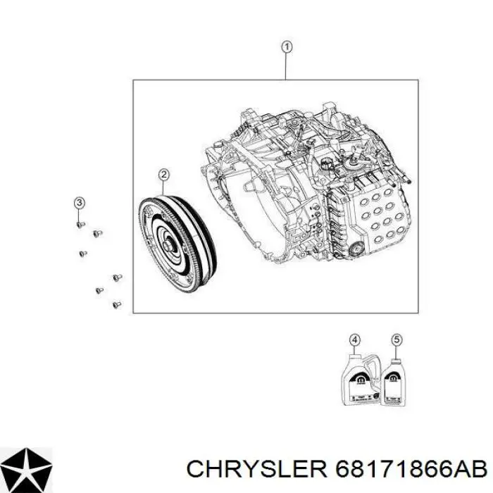 Масло трансмісії 68171866AB Chrysler