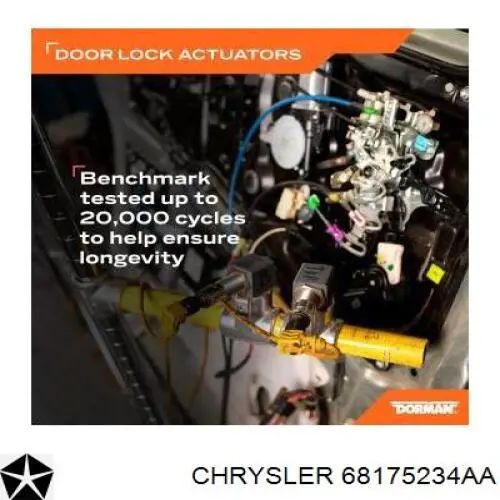 Замок передніх пасажирських дверей Chrysler 68175234AA ціна, від 10.00 USD