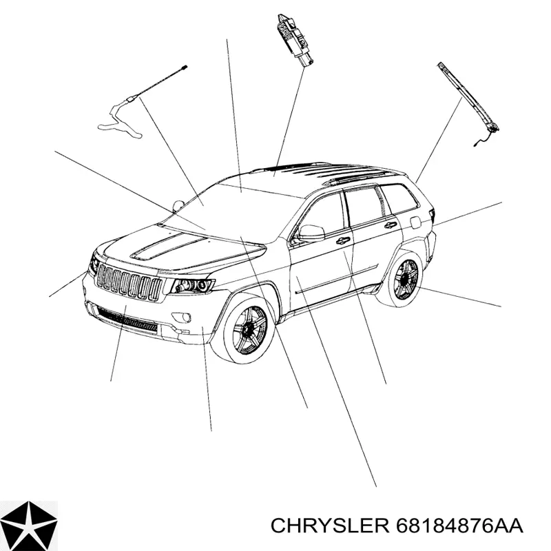 Купити 68184876AA Chrysler Датчик дощу