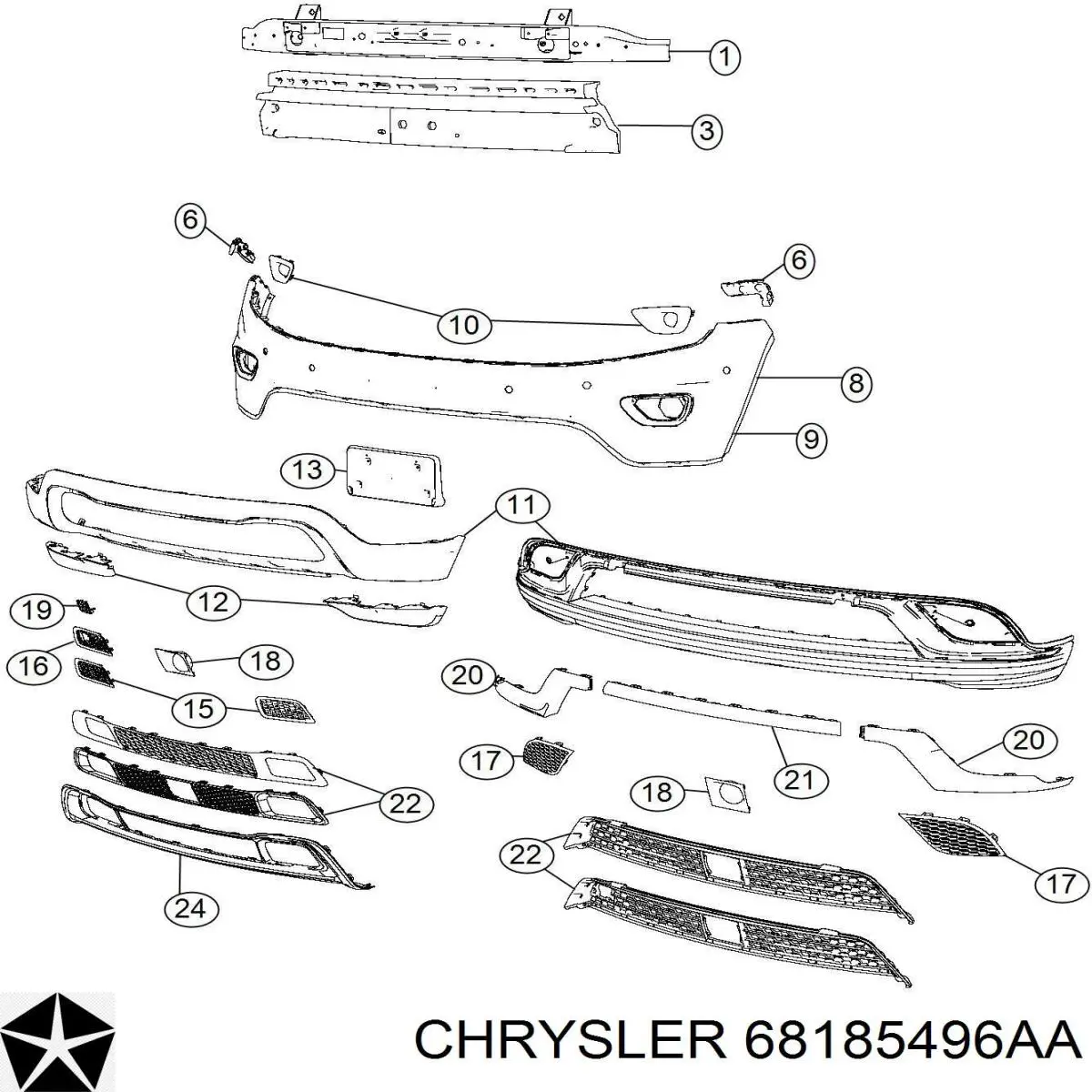 68185496AA Chrysler 