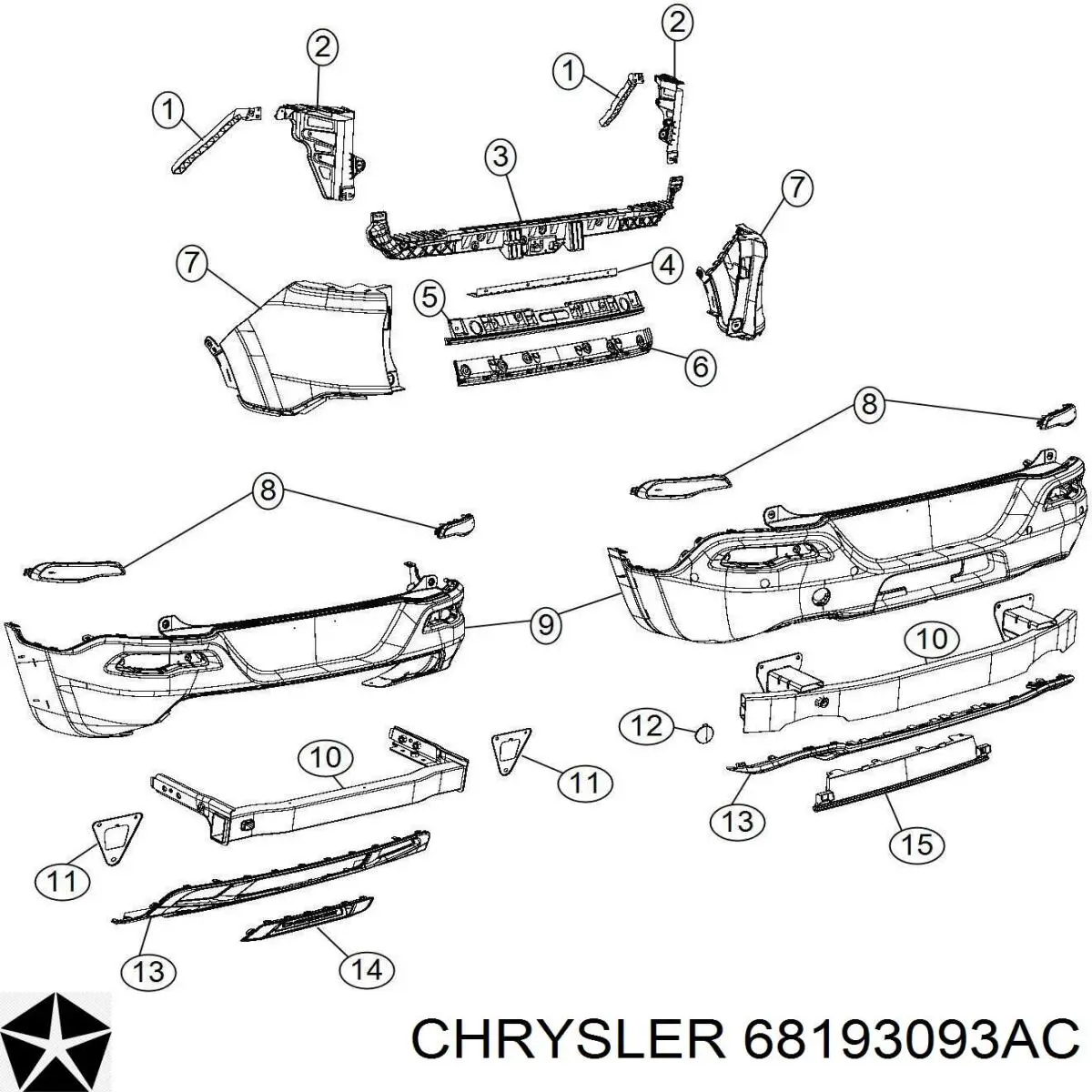  Chrysler 68193093AC ціна, від 19.00 USD