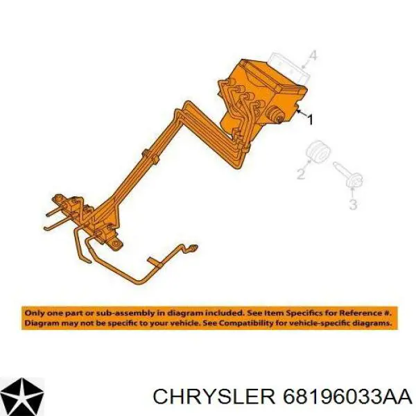 Chrysler 68196033AA ціна, від 576.27 USD