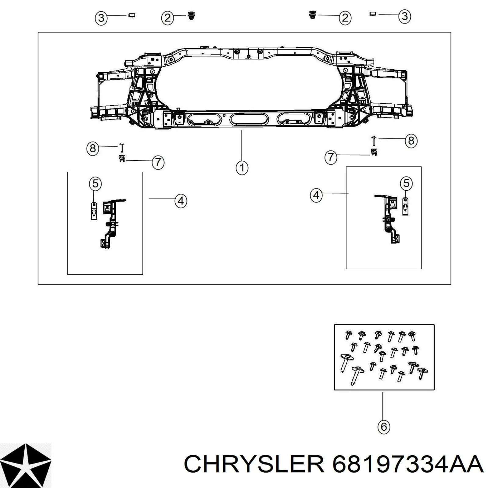 68197334AA Chrysler Телевізор