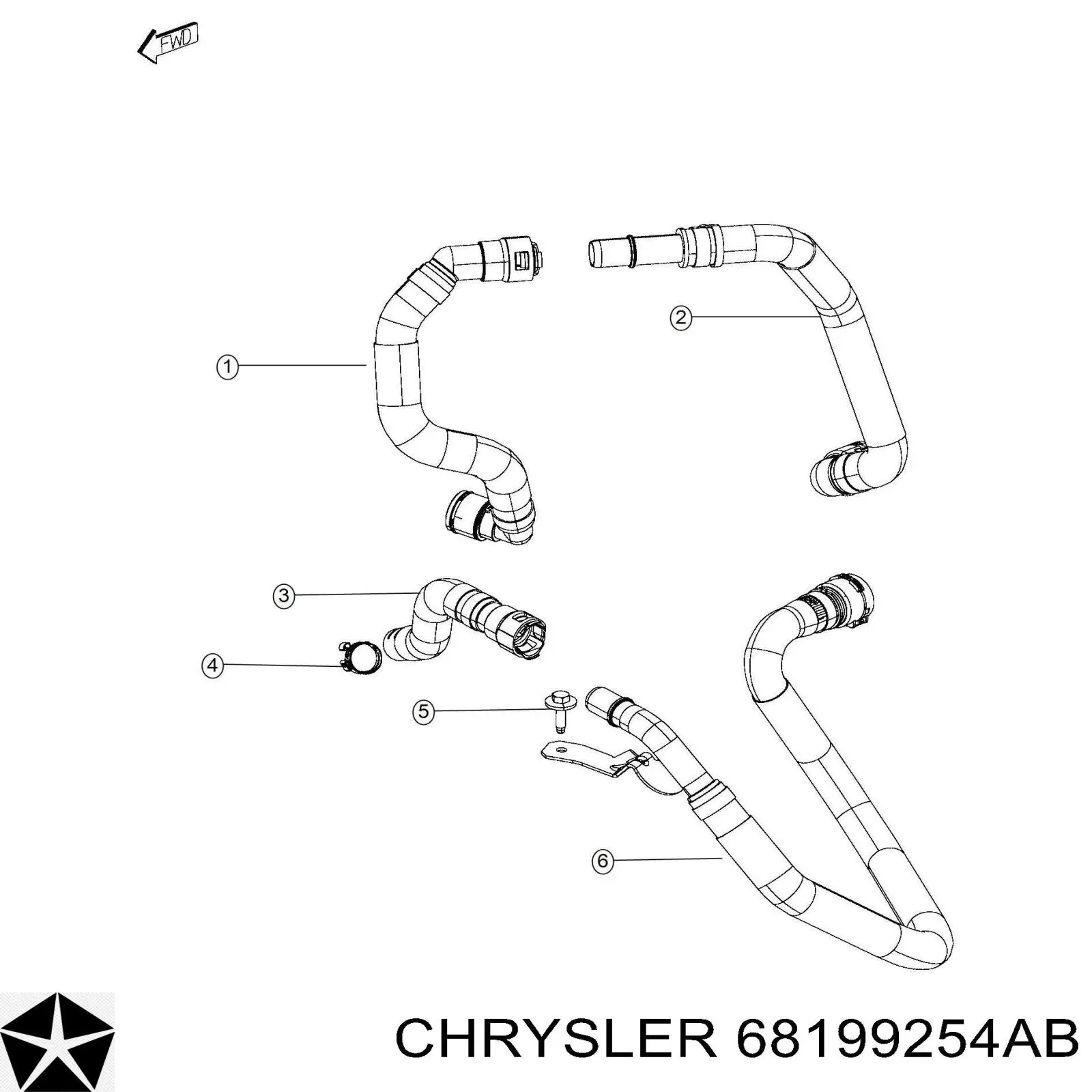  Chrysler 68199254AB ціна, від 39.37 USD