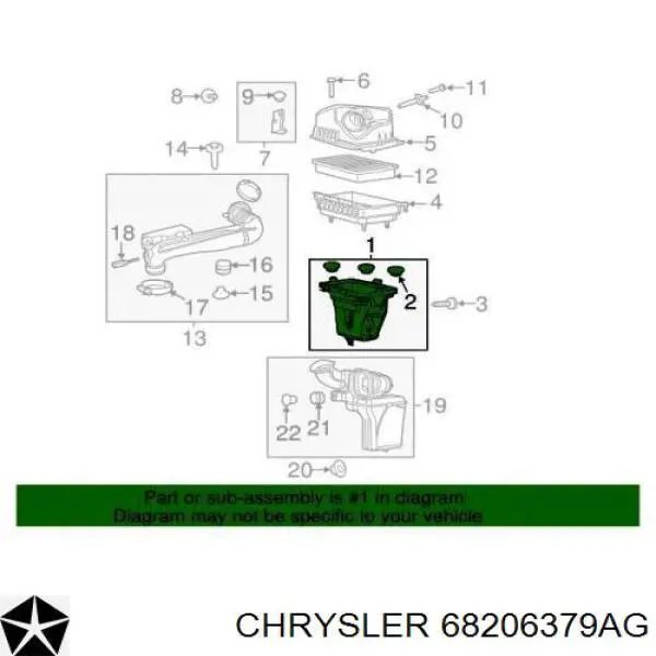  Chrysler 68206379AG ціна, від 38.54 USD
