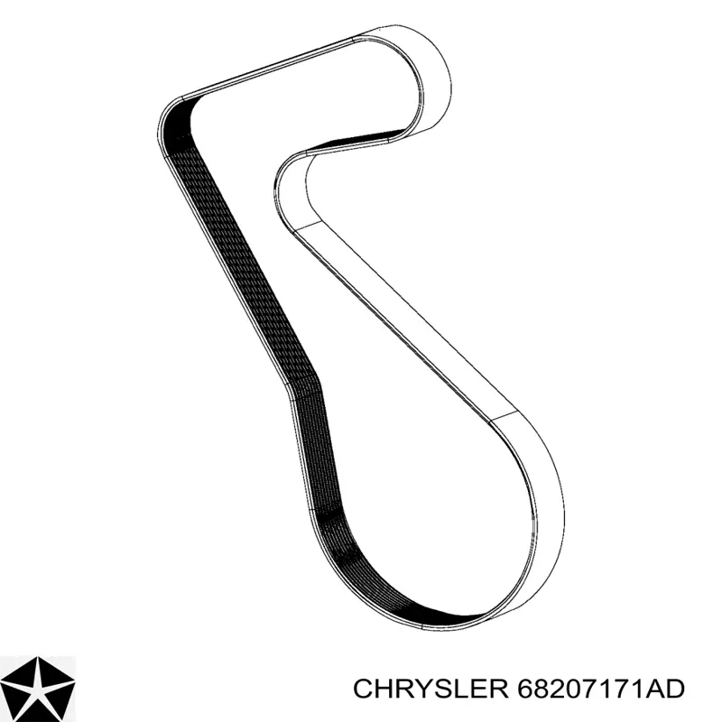 68207171AD Chrysler Поліклиновий ремінь