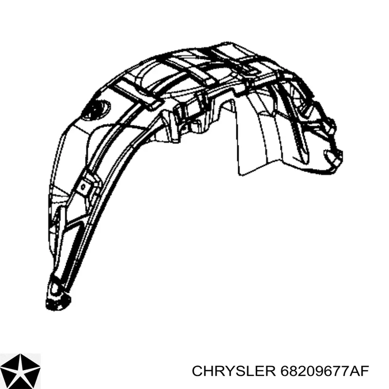 Підкрилок заднього крила, лівий Chrysler 68209677AF ціна, від 18.00 USD