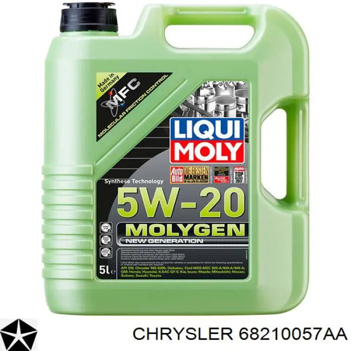 Трансмісійне масло Chrysler 68210057AA ціна, від 29.15 USD
