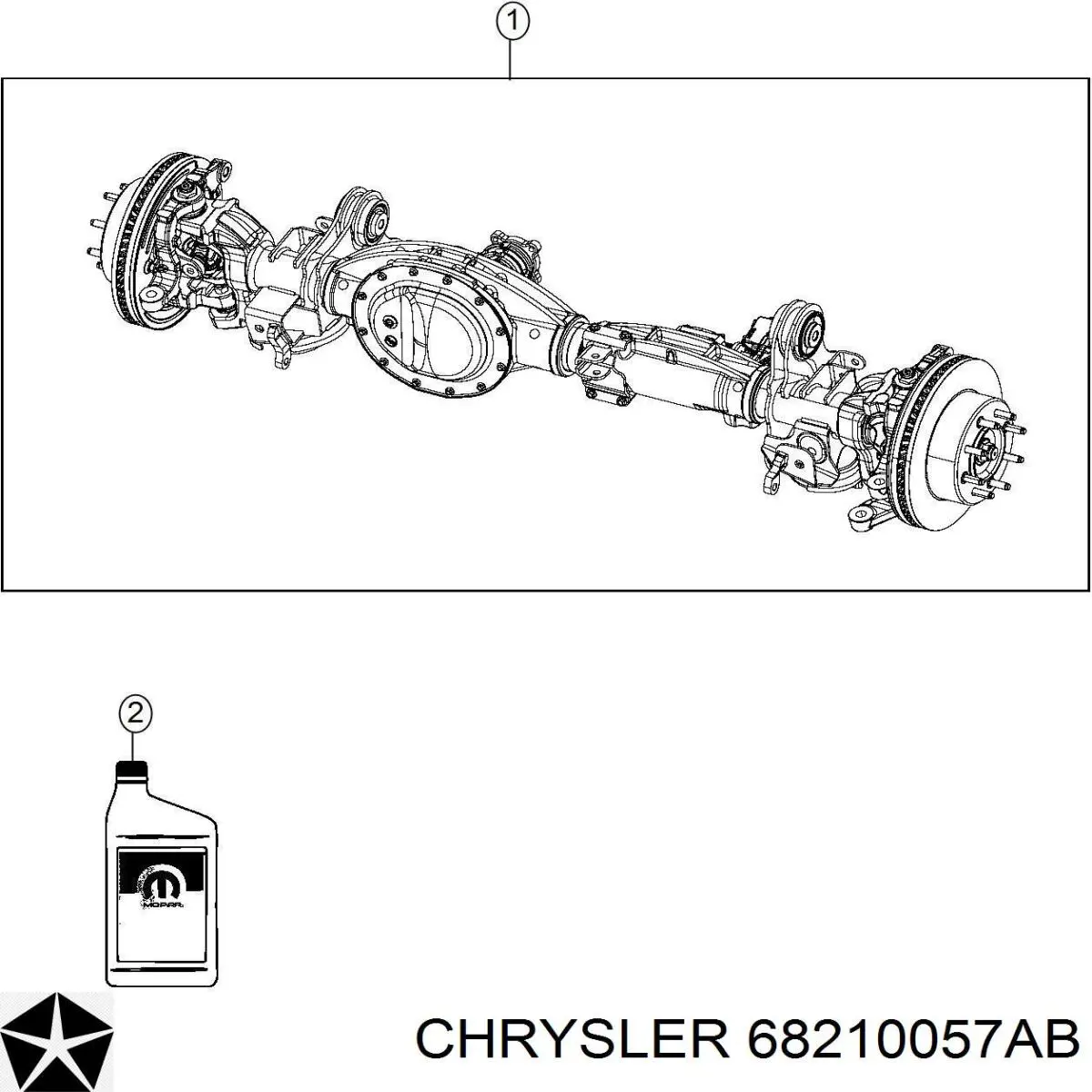 68210057AB Chrysler Масло для роздавальної коробки