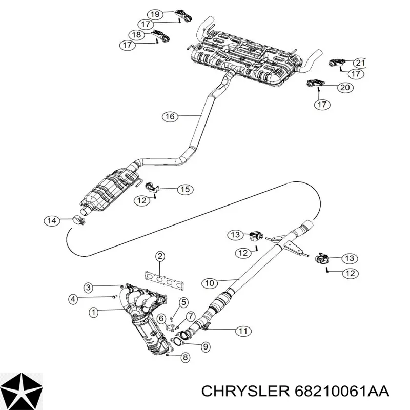  Chrysler 68210061AA ціна, від 10.16 USD