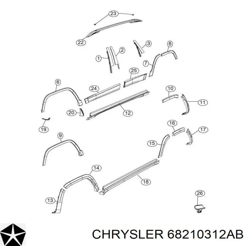 68210312AB Chrysler 