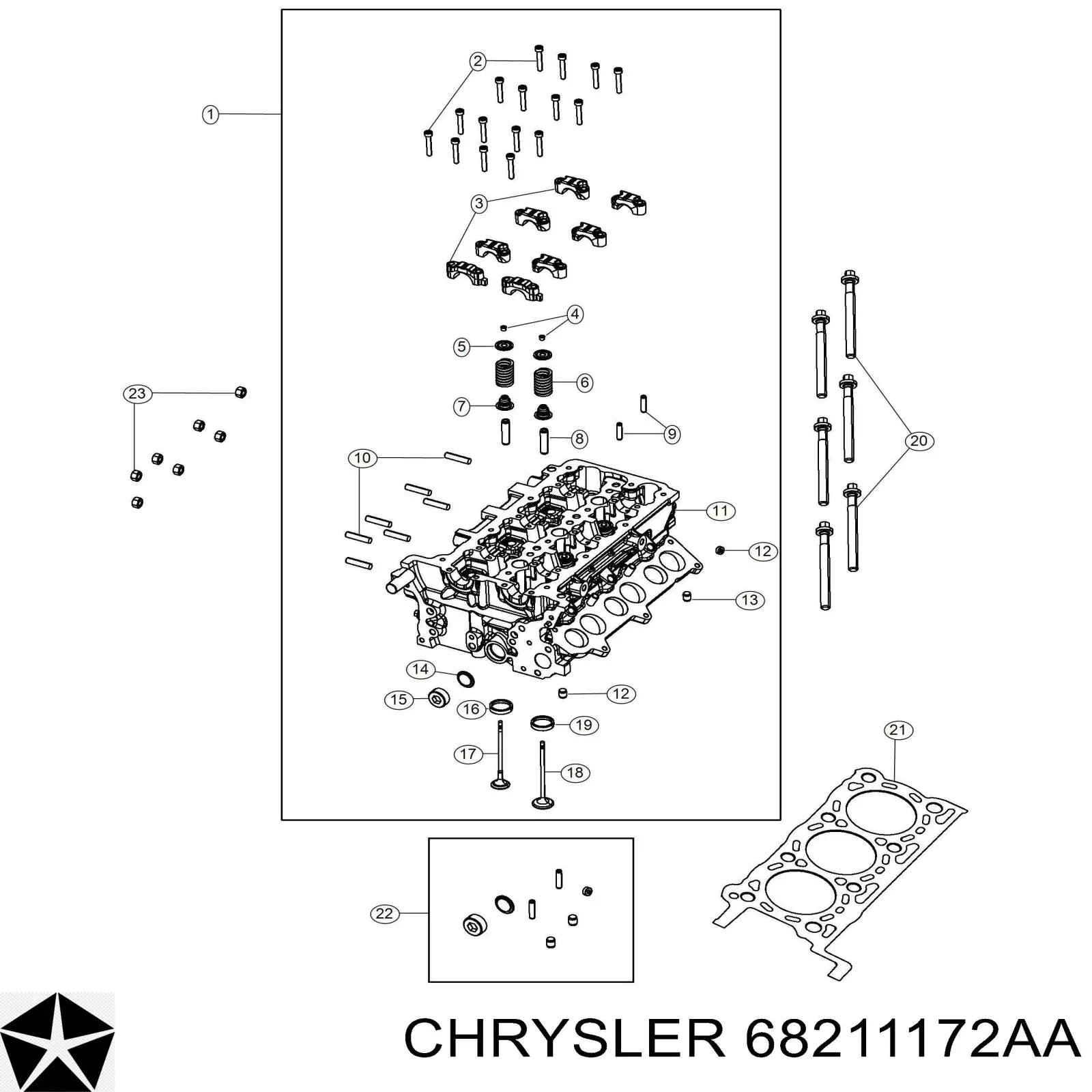  68211172AA Fiat/Alfa/Lancia