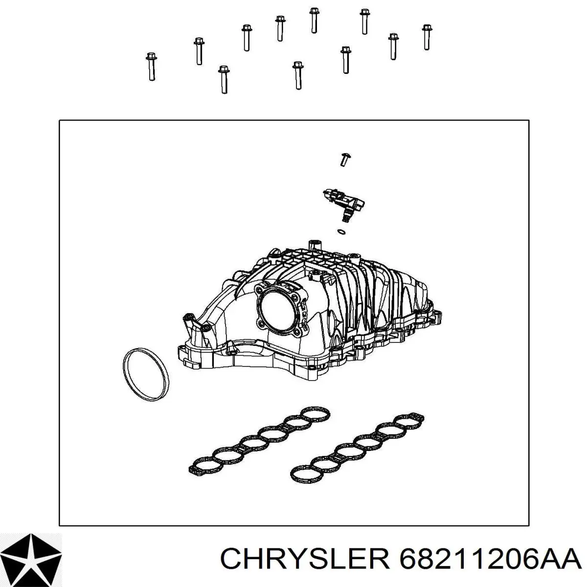 Впускний колектор K68211206AB Fiat/Alfa/Lancia