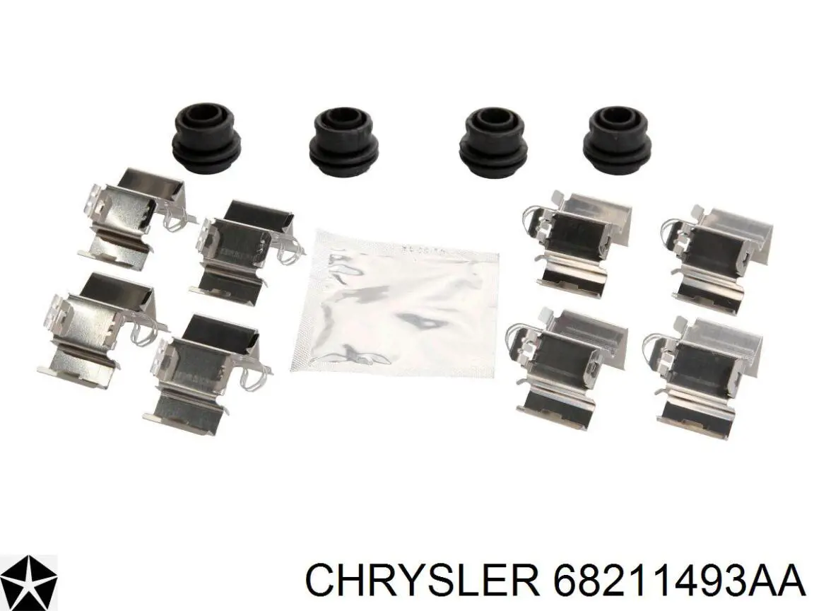 Задні гальмівні колодки Chrysler 68211493AA ціна, від 19.68 USD