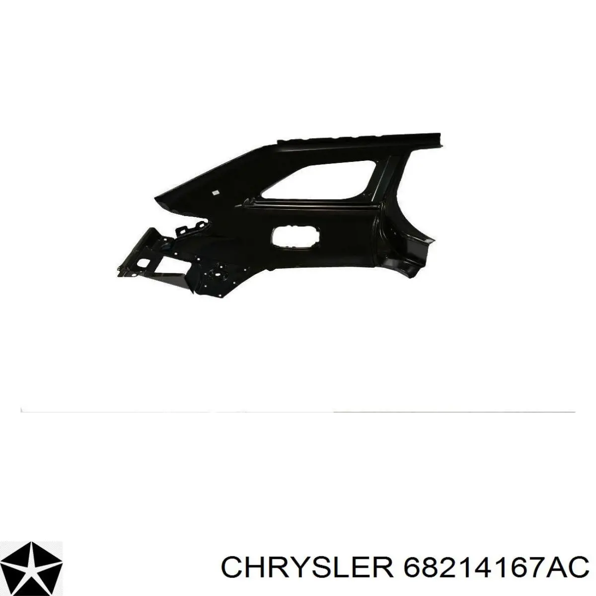 Крило заднє Chrysler 68214167AC ціна, від 437.07 USD