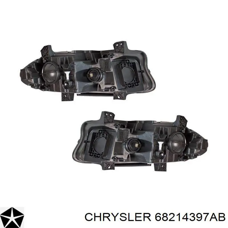 68214397AB Chrysler Фара дальнього світла в зборі