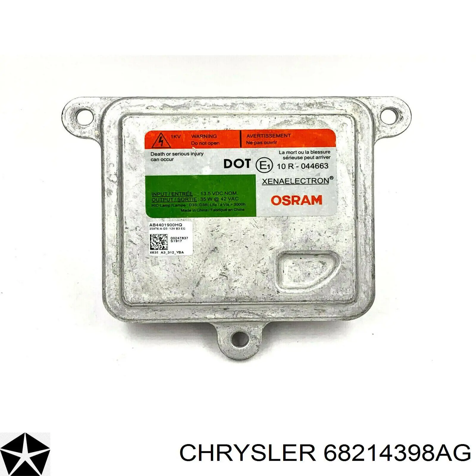 Фара ліва, права Chrysler 68214398AG ціна, від 327.39 USD