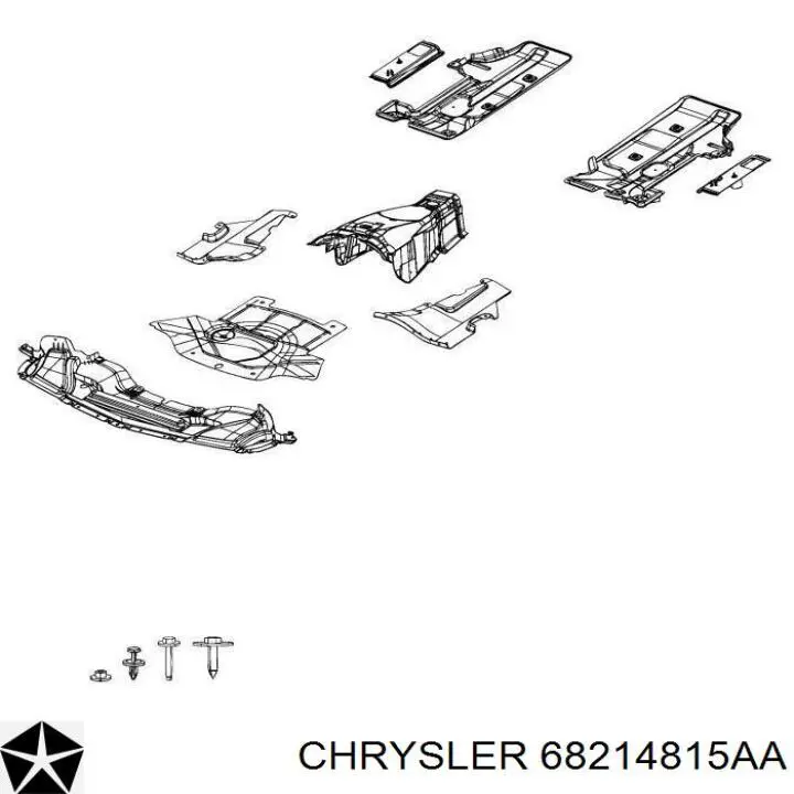68214815AA Chrysler Захист піддона двигуна