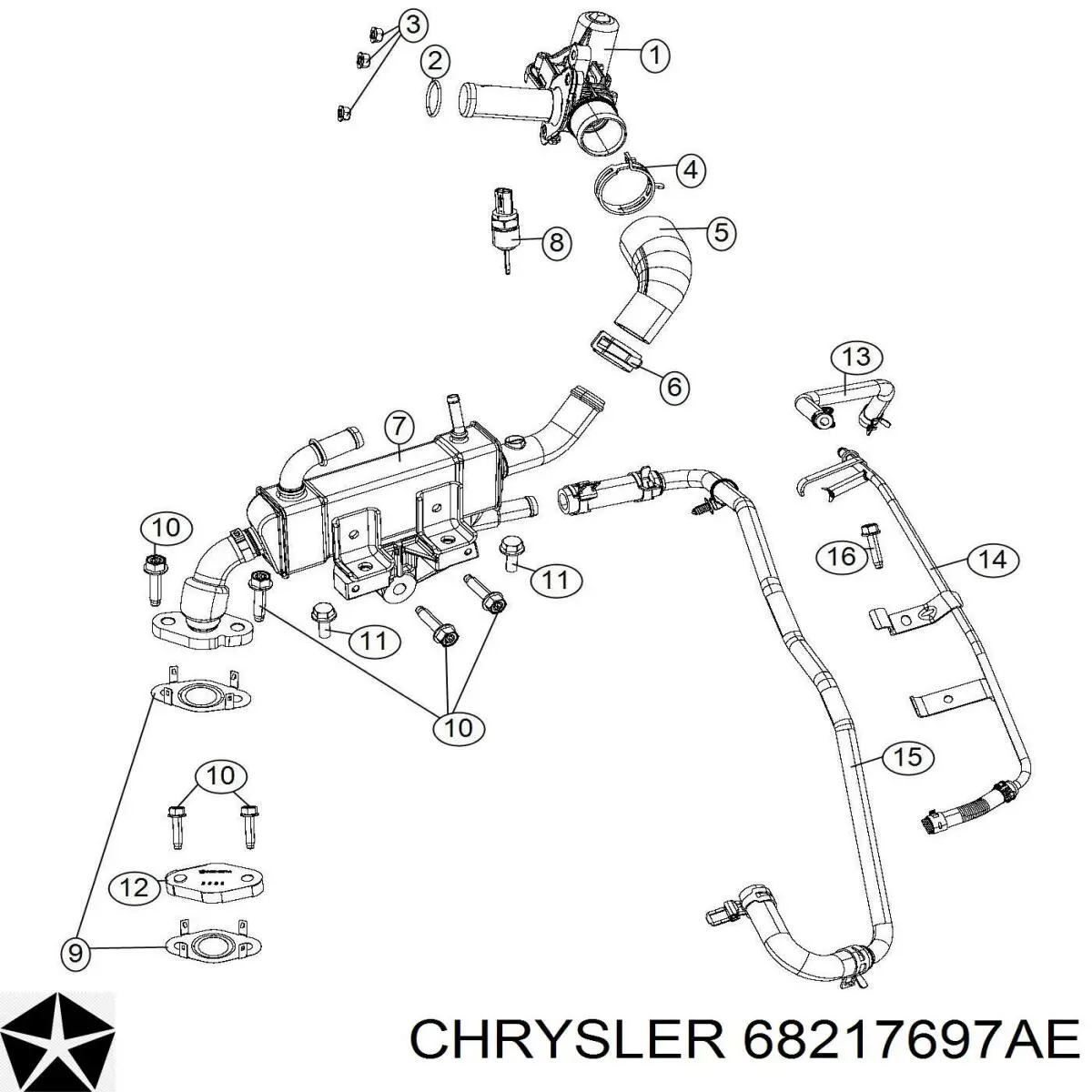  Chrysler 68217697AE ціна, від 121.06 USD