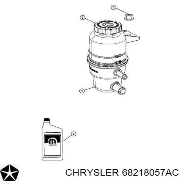 68218057AC Chrysler Масло коробки передач