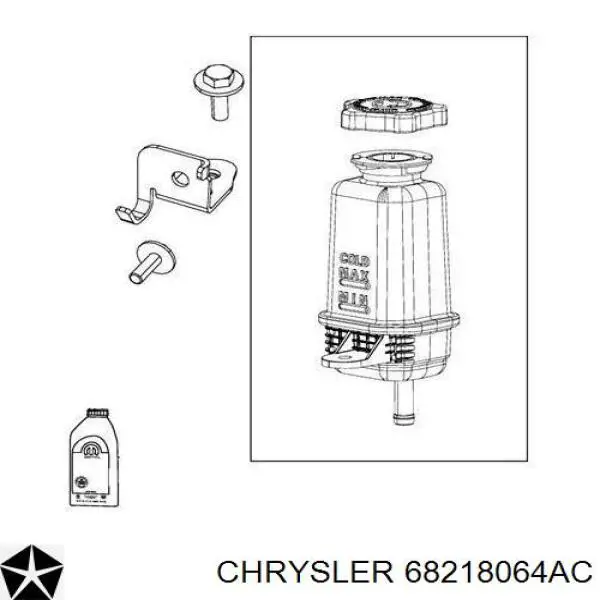 68218064AC Chrysler рідина гідропідсилювача керма