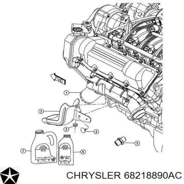 68218890AC Chrysler масло моторне