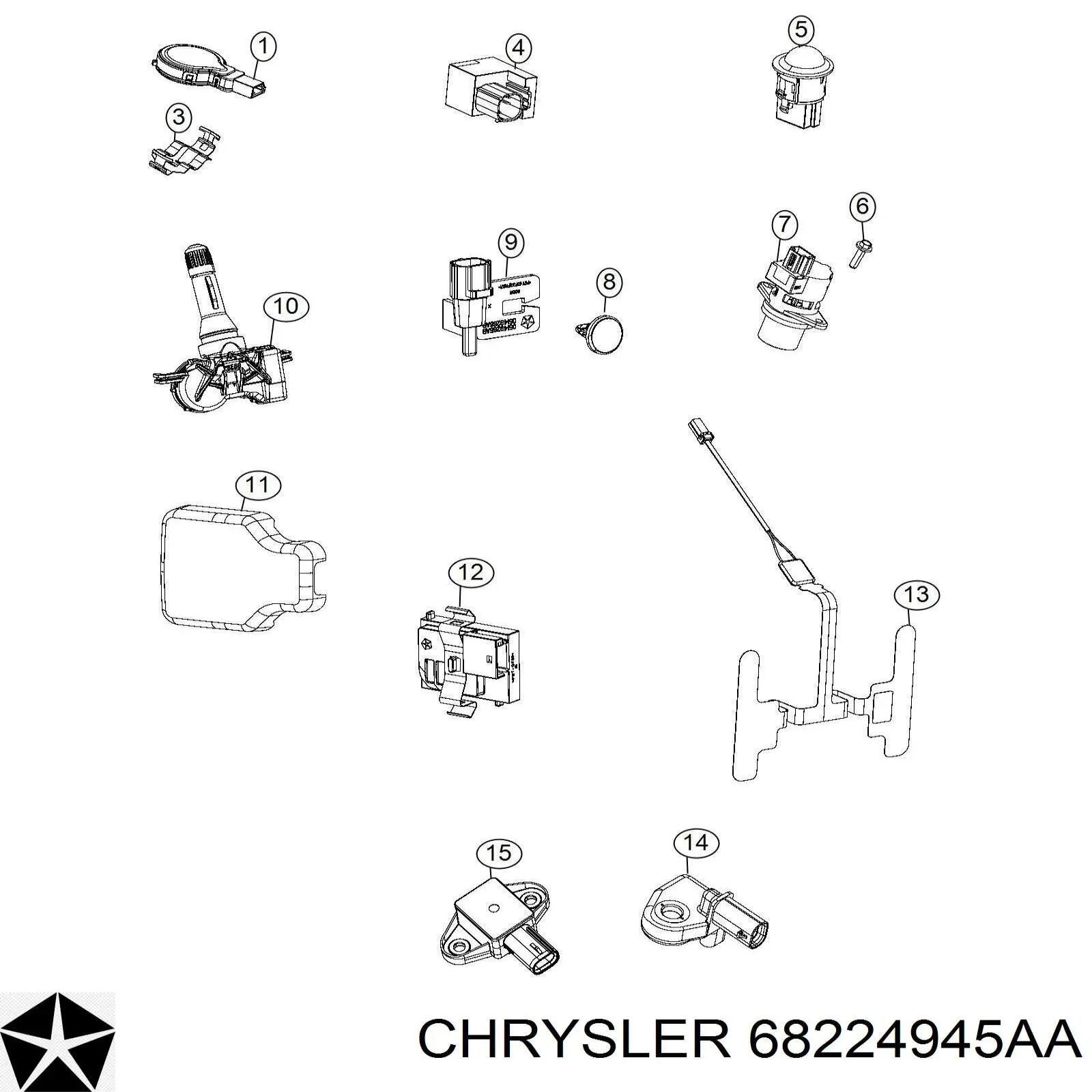  Chrysler 68224945AA ціна, від 63.62 USD