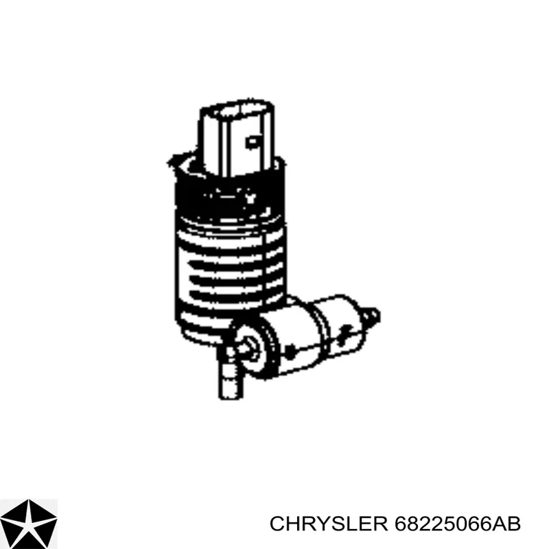 Купити 68225066AB Chrysler Моторчик омивача скла передній/задній
