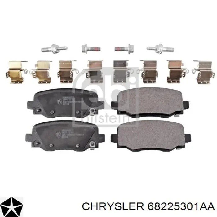 Колодки гальмові задні, дискові 68225301AA Chrysler