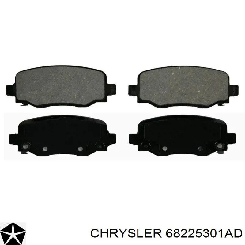 Купити 68225301AD Chrysler Задні колодки