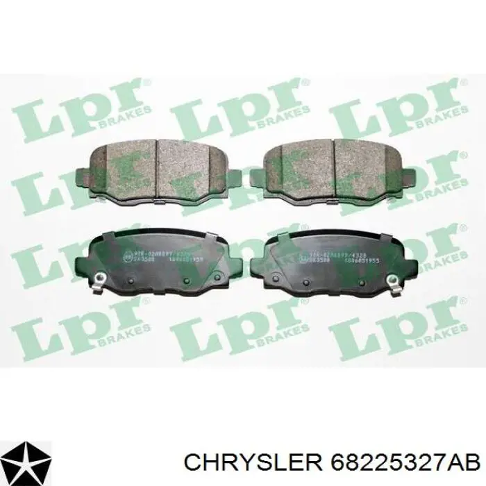 Купити 68225327AB Chrysler Задні колодки