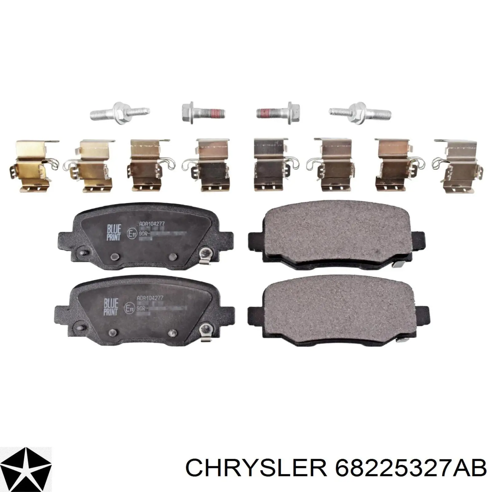 Задні гальмівні колодки Chrysler 68225327AB ціна, від 23.48 USD