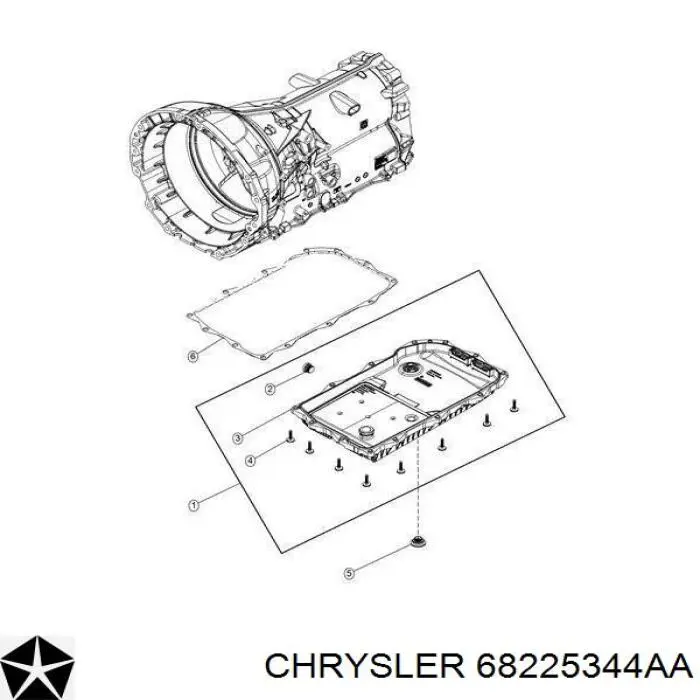 68225344AA Chrysler Піддон АКПП