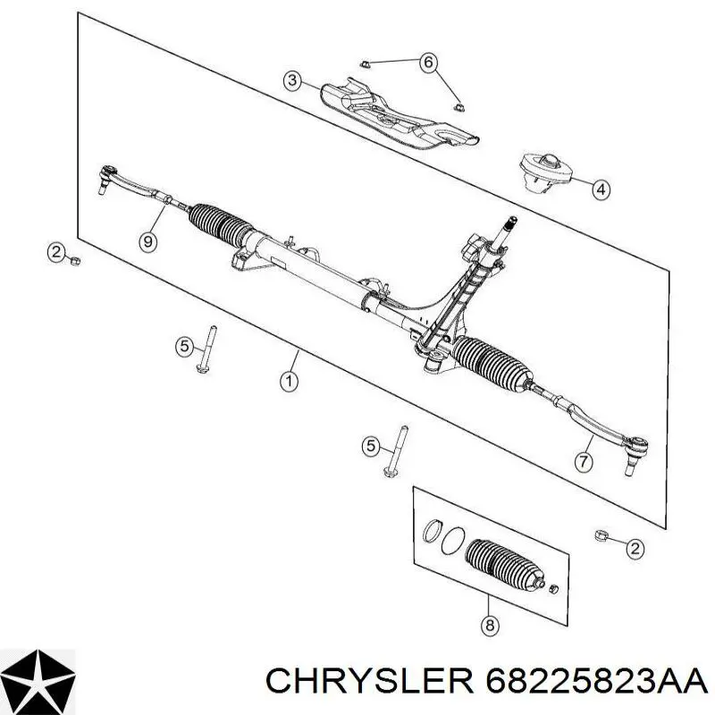 Купити 2GS1645 GS Рульова рейка
