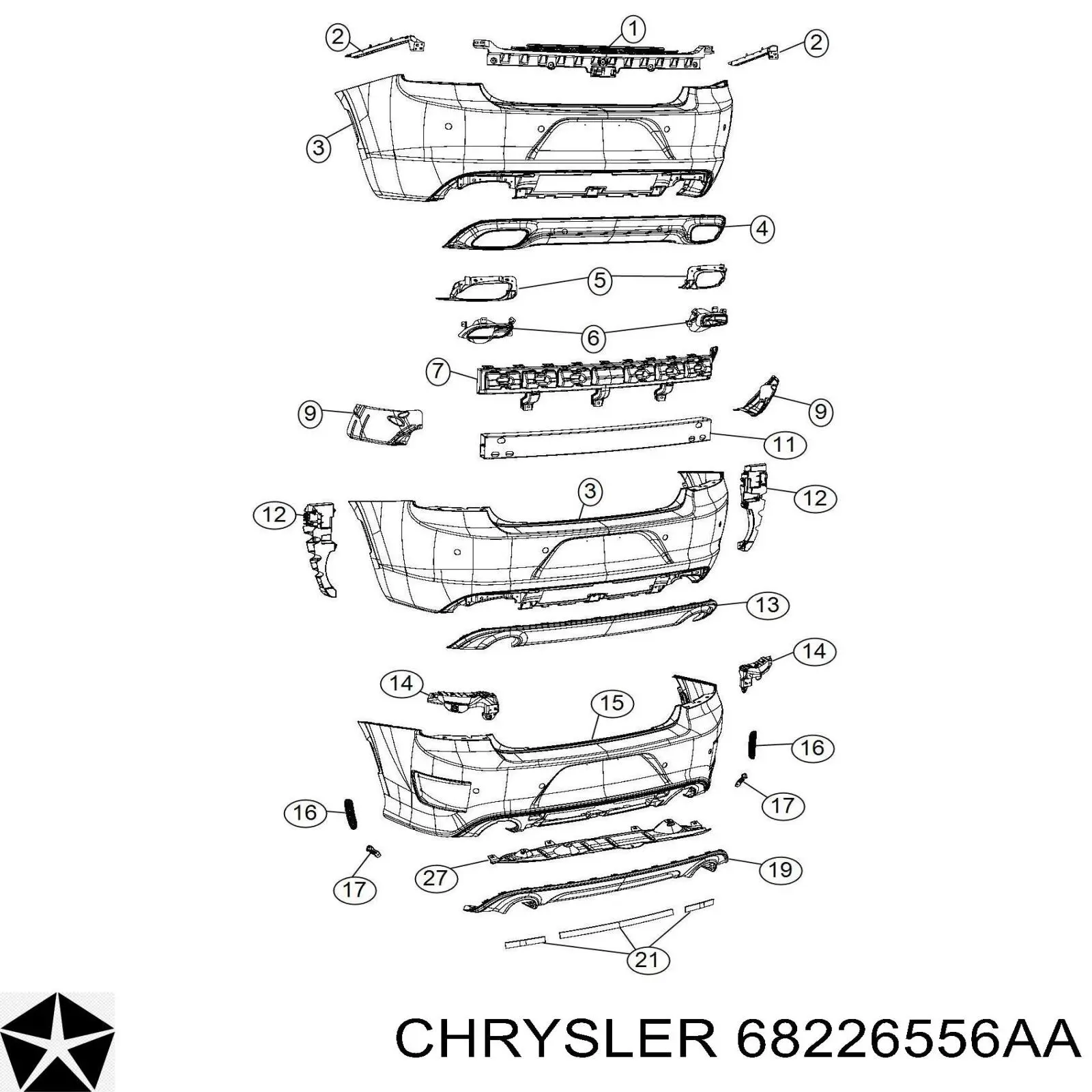 68226556AA Chrysler 