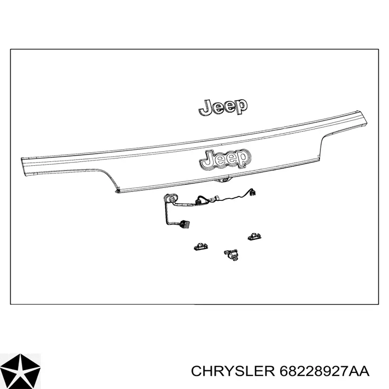 Купити 68228930AA Chrysler Ліхтар підсвічування заднього номерного знака