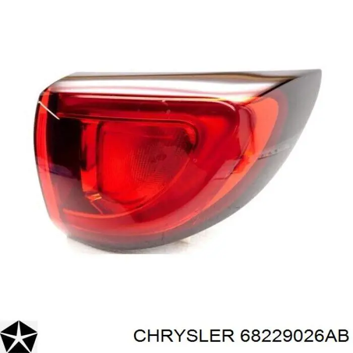 Ліхтар задній правий, зовнішній Chrysler 68229026AD ціна, від 163.49 USD